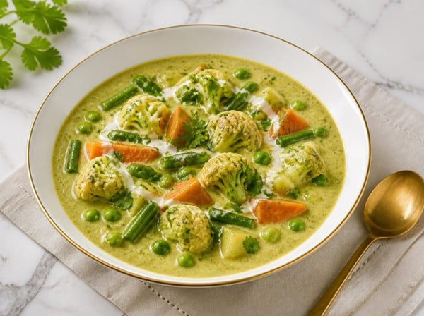 Green Masala Vegetable Curry