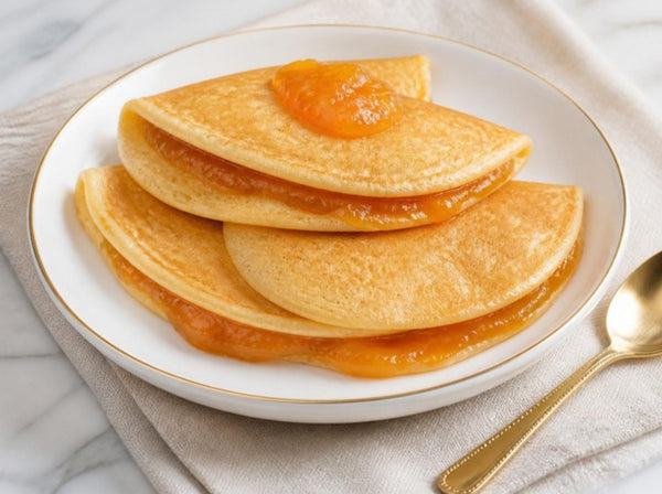 Mango Jam Stuffed Pancakes