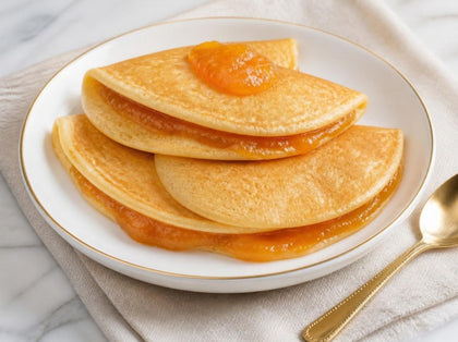 Mango Jam Stuffed Pancakes