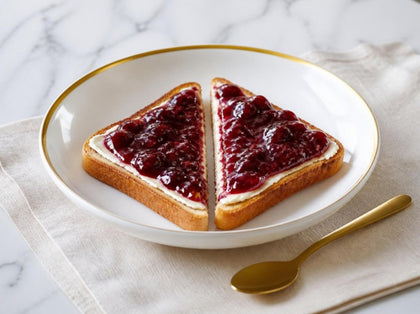 Mixed Fruit Jam & Cream Cheese Toast