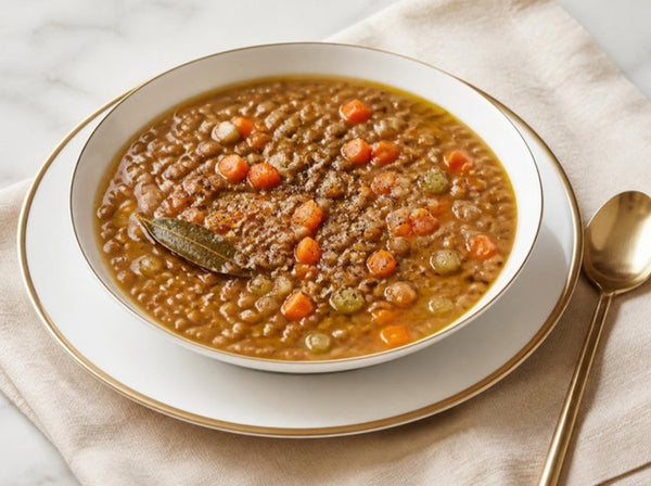 Brown Lentil & Vegetable Soup