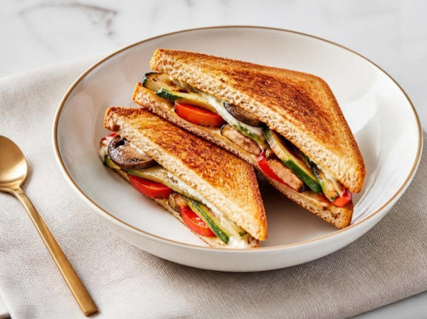 Black Pepper Mayo Grilled Vegetable Sandwich