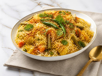 Hyderabadi Vegetable Dum Biryani