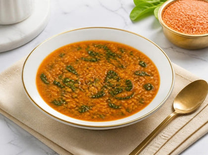Masoor Dal & Spinach Soup