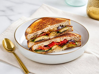 Olive Oil Mayo Roasted Vegetable Sandwich
