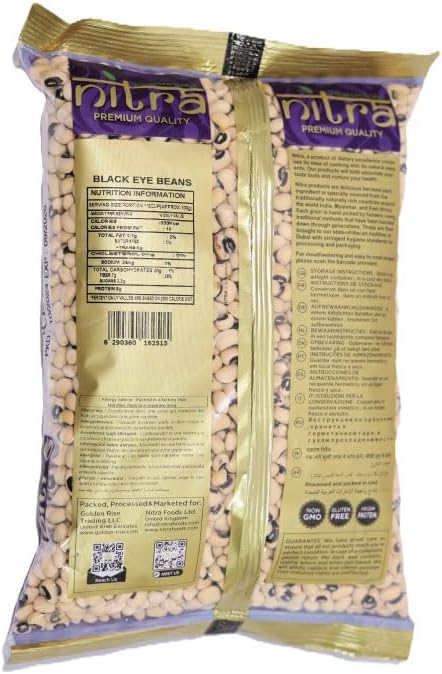 Nitra Black Eye Beans lobia pack, alternate view 4