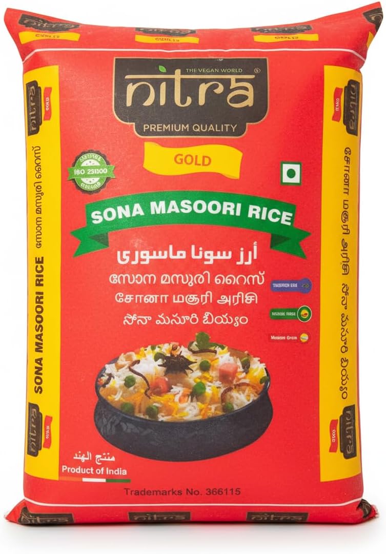 Nitra Sona Masoori rice 18 kg pack, alternate view 3