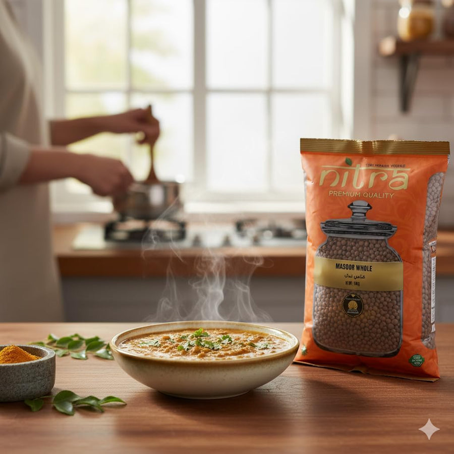 Nitra Whole Masoor brown lentils pack, alternate view 7
