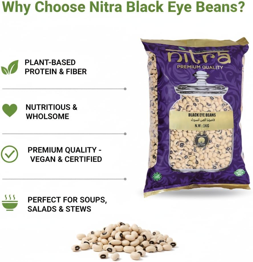 Nitra Black Eye Beans lobia pack, alternate view 6
