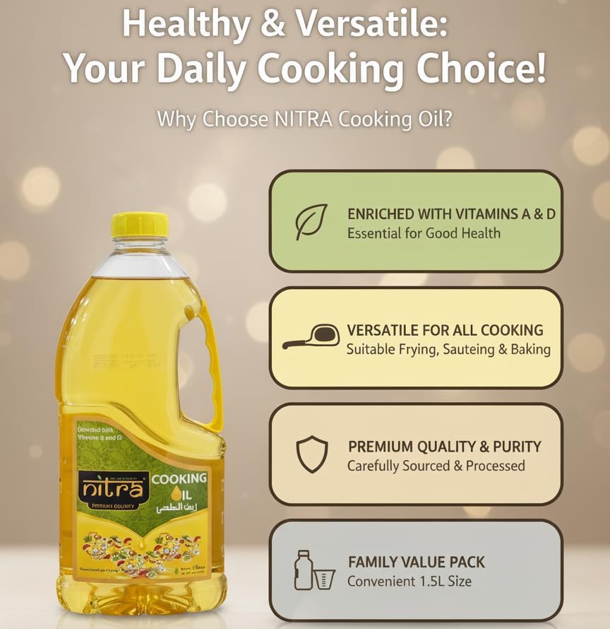 Nitra Cooking Oil 1.5 L pack, alternate view 3