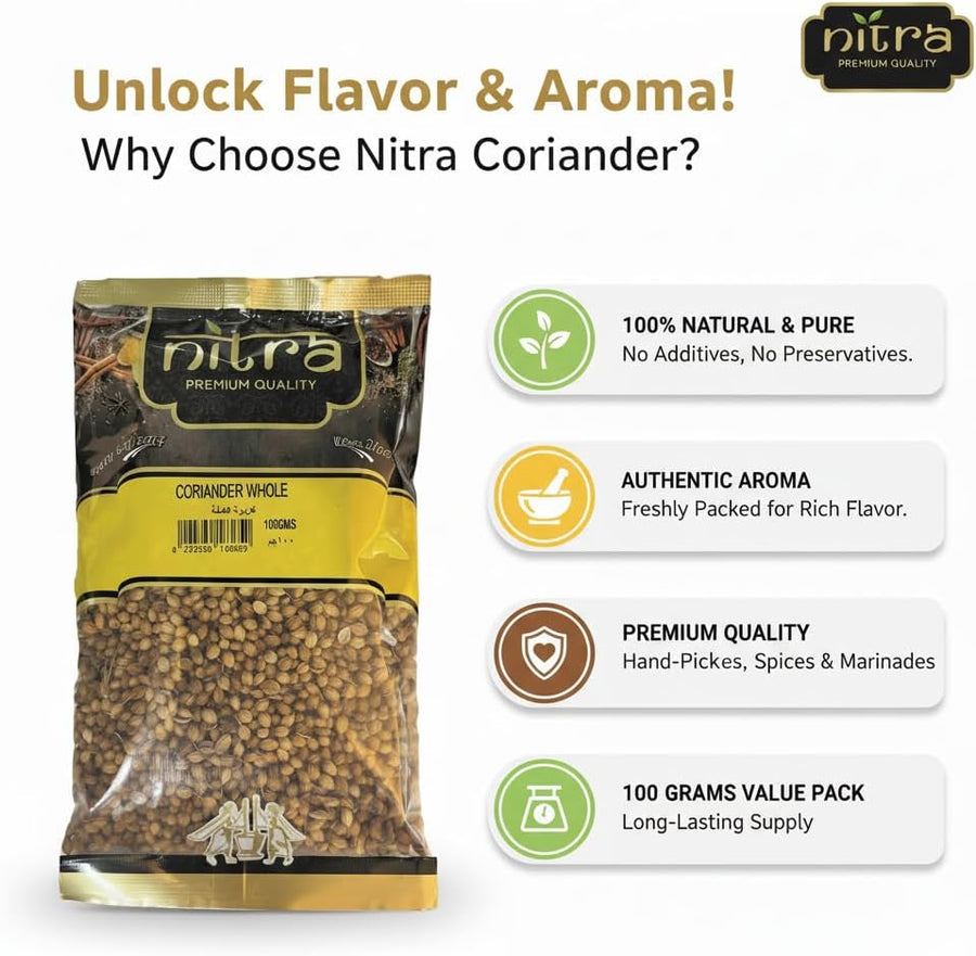 Nitra whole coriander seeds pack, alternate view 7