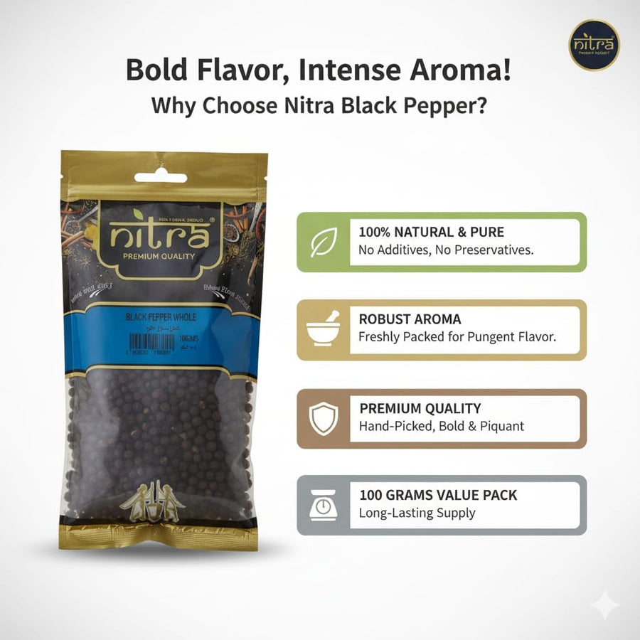 Nitra whole black pepper pack, alternate view 6