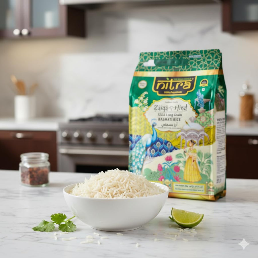 Nitra Zaiqa-E-Hind basmati rice pack, alternate view 2