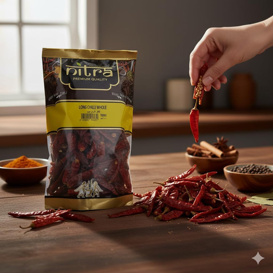 Nitra long red chilli whole pack, alternate view 6