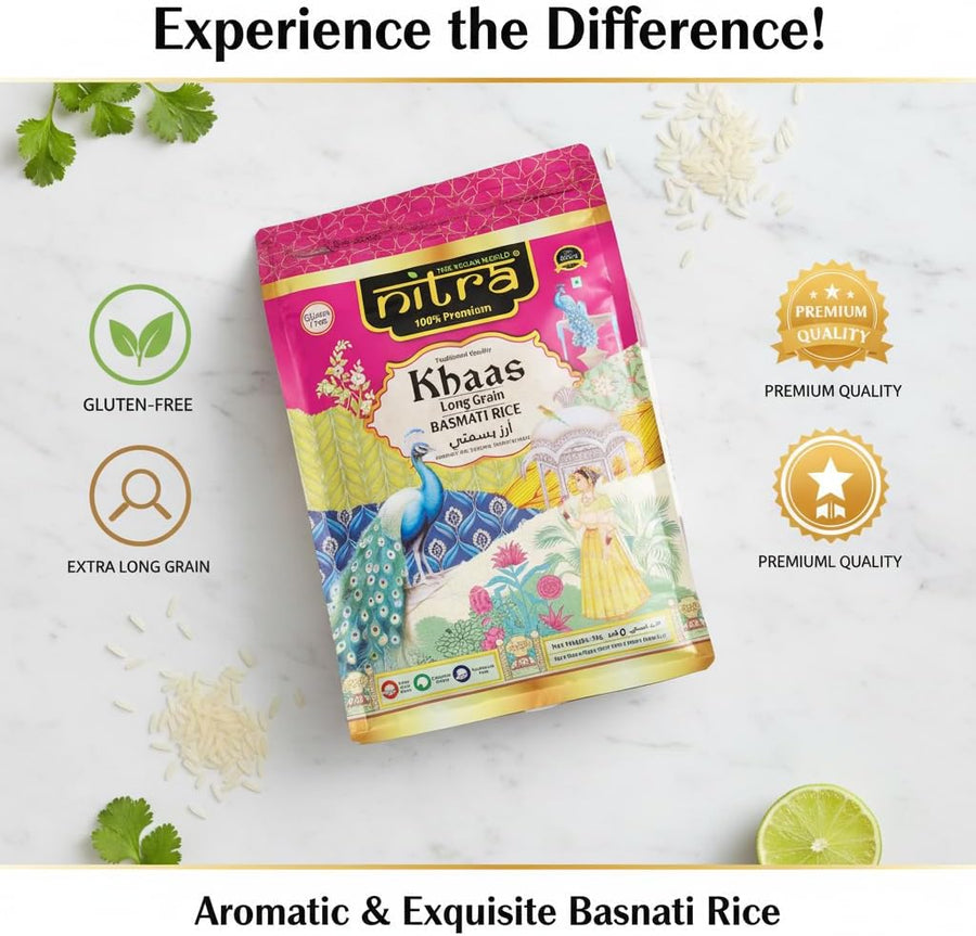 Nitra Khaas basmati rice pack, alternate view 4