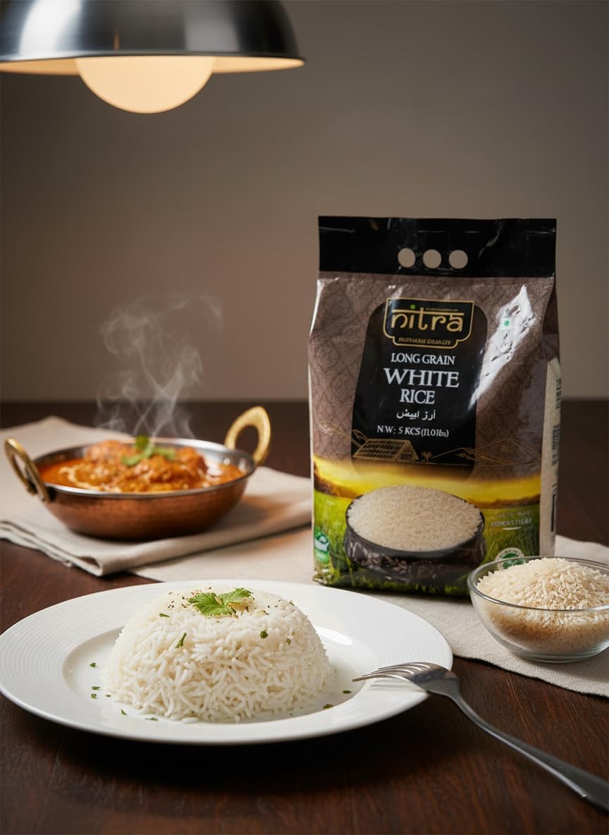 Nitra long grain white rice 5 kg pack, alternate view 3