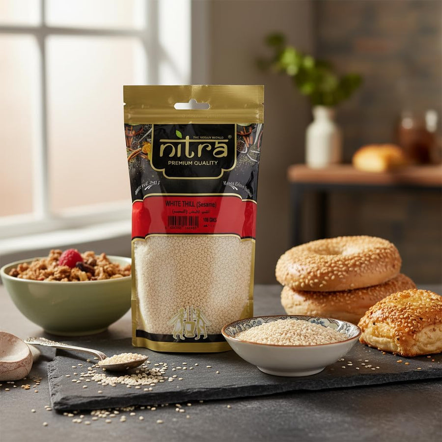 Nitra White Sesame safed til pack, alternate view 2