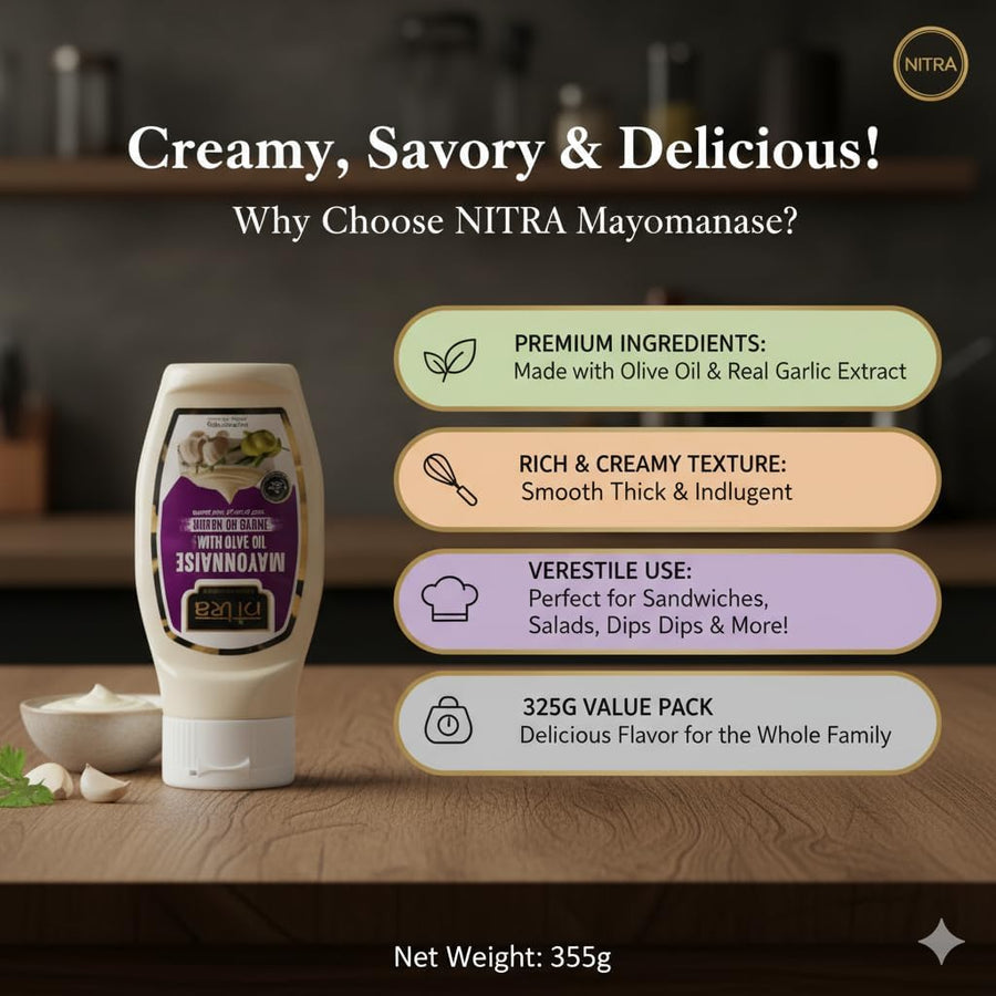 Nitra Garlic Mayo 325 g pack, alternate view 5