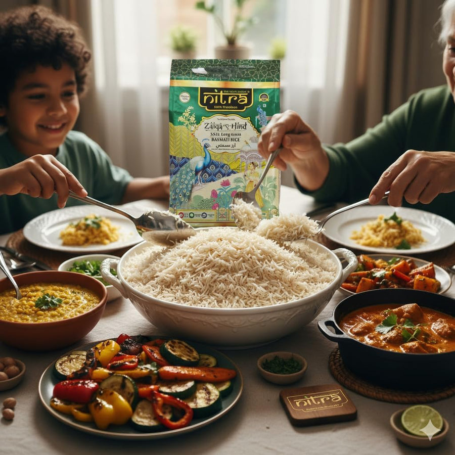 Nitra Zaiqa-E-Hind basmati rice pack, alternate view 3