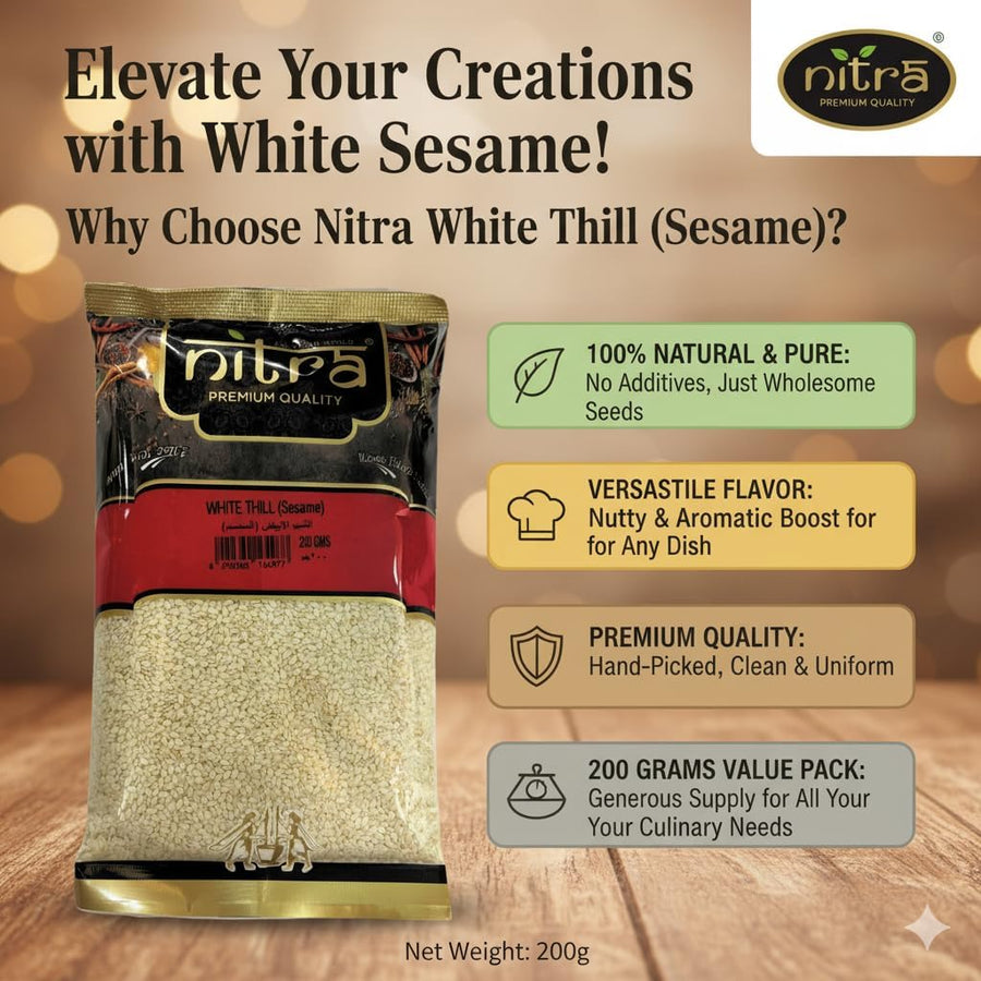 Nitra White Sesame safed til pack, alternate view 9