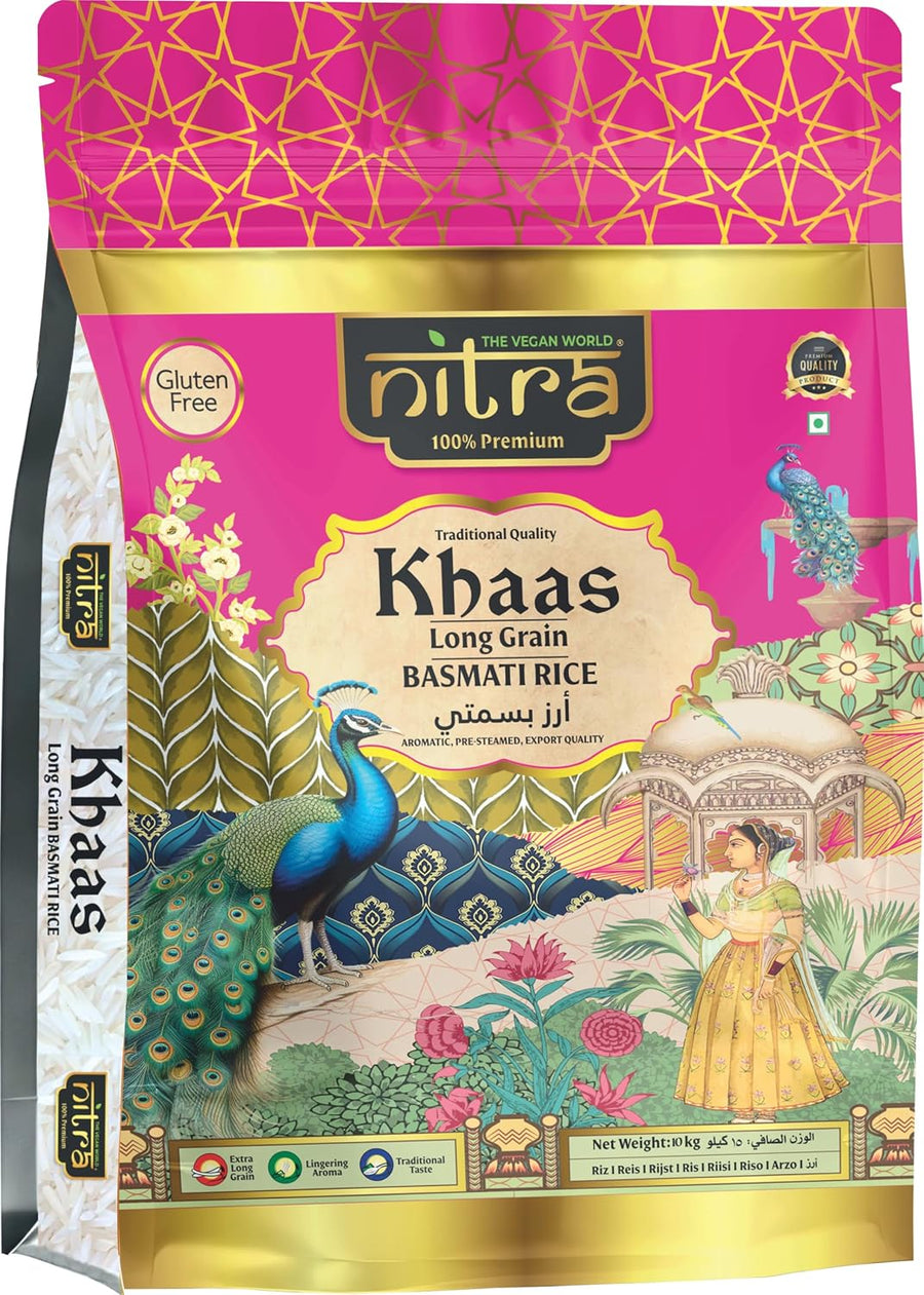 Nitra Khaas basmati rice 10 kg pack, alternate view 6