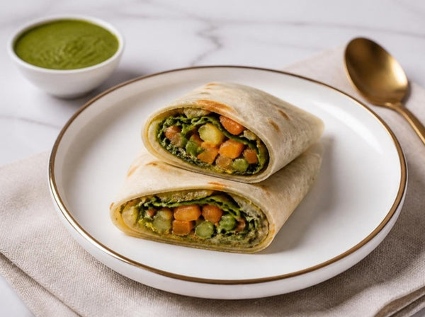 All-in-One Chutney Vegetable Wrap