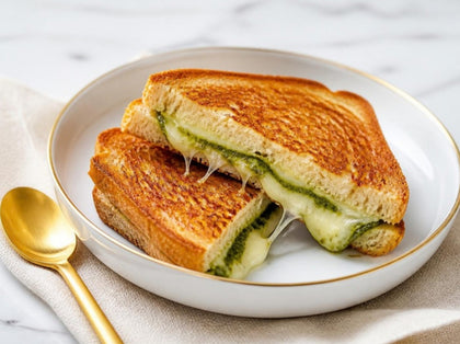 Green Chutney Grilled Cheese Toast