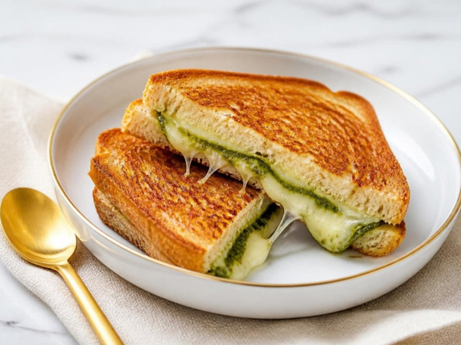 Green Chutney Grilled Cheese Toast