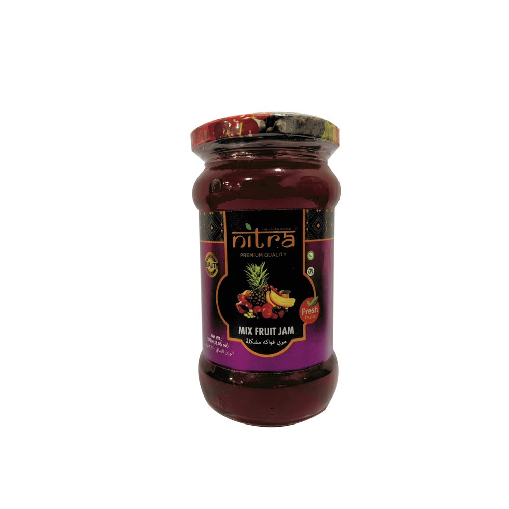 Nitra Mixed Fruit Jam 370 g pack, front