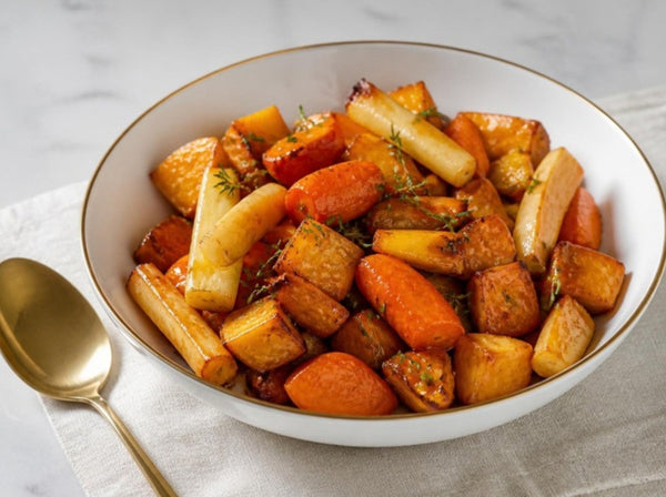 Mango Chutney Glazed Roasted Vegetables