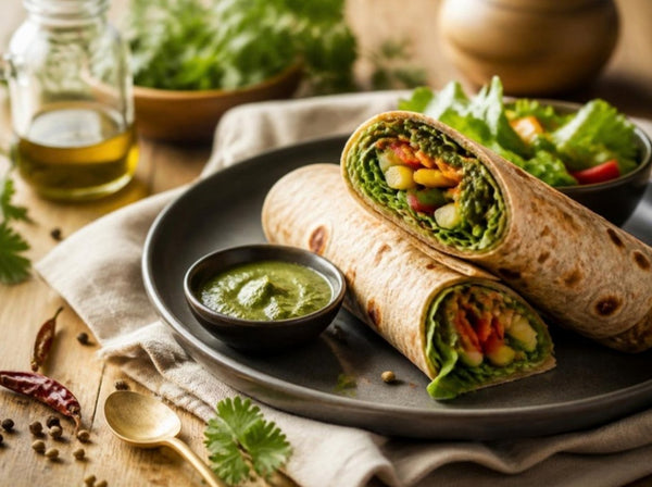 All-in-One Chutney Vegetable Wrap