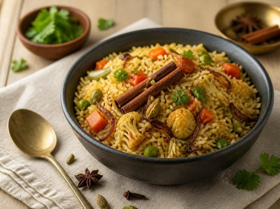 Cinnamon-Spiced Vegetable Pulao
