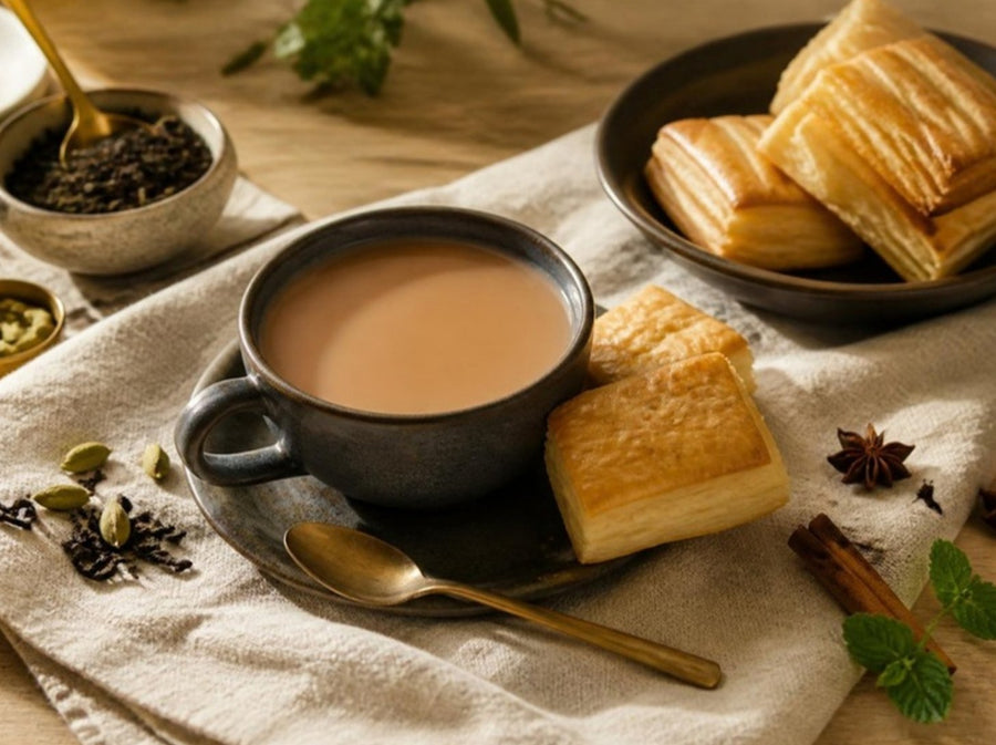 Classic Chai & Khari Pairing