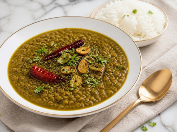 Green Lentil Tadka Dal