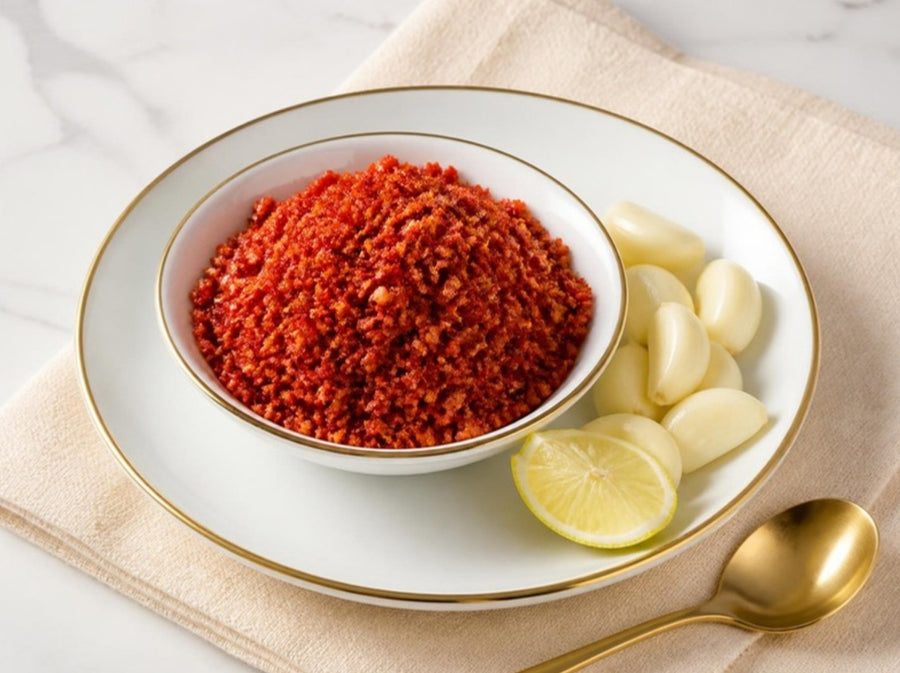 Spicy Garlic Chutney (Lasun Chutney)
