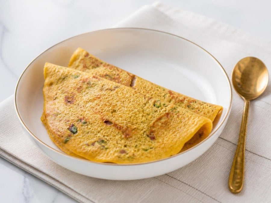 Besan Chilla (Savoury Gram Flour Pancake)