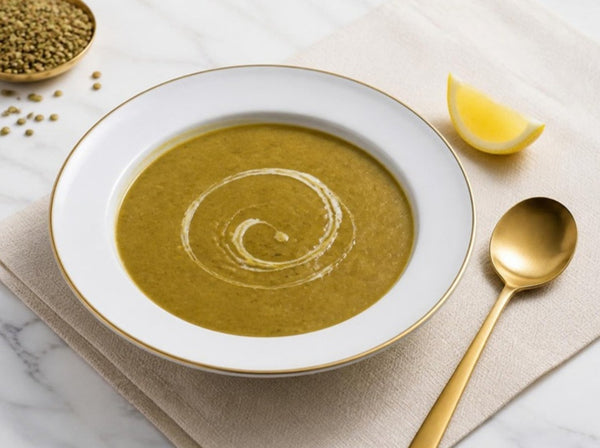 Green Lentil Soup with Cumin