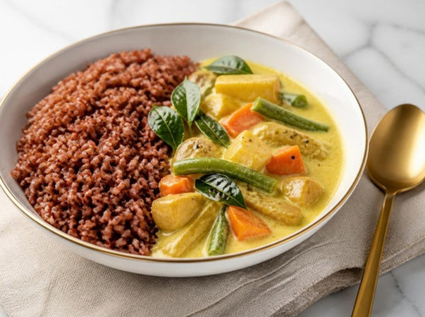 Kerala Red Rice & Vegetable Curry Bowl