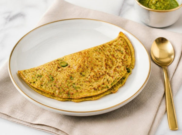 Moong Dal Cheela (Savoury Pancake)