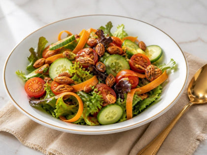 Roasted Almond Vegetable Salad