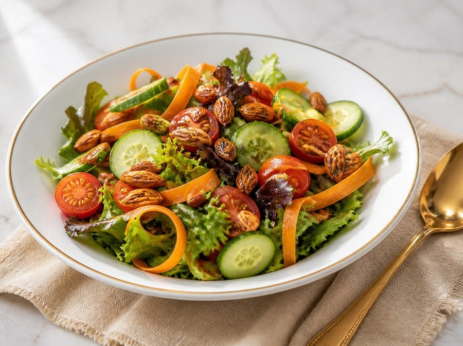 Roasted Almond Vegetable Salad