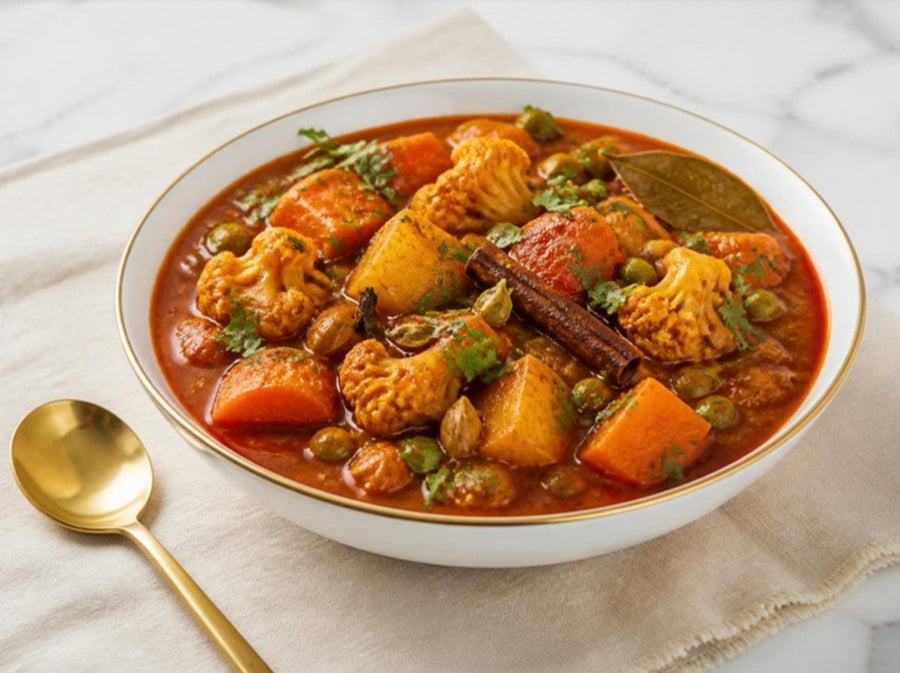 Slow-Simmered Whole Spice Vegetable Stew
